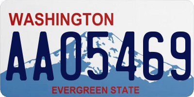 WA license plate AAO5469