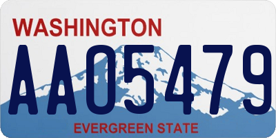 WA license plate AAO5479