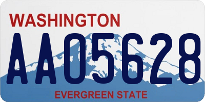 WA license plate AAO5628