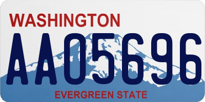 WA license plate AAO5696
