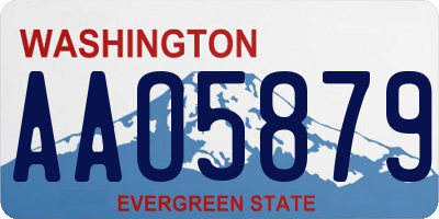 WA license plate AAO5879