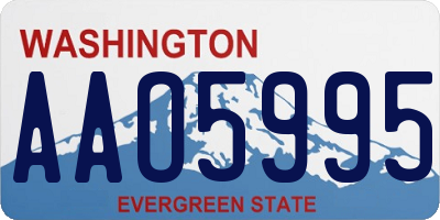 WA license plate AAO5995
