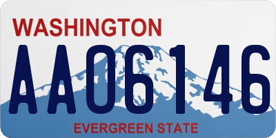 WA license plate AAO6146