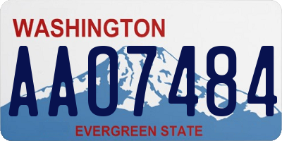 WA license plate AAO7484