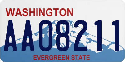 WA license plate AAO8211
