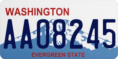 WA license plate AAO8245