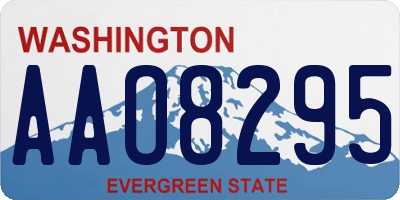 WA license plate AAO8295