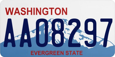WA license plate AAO8297