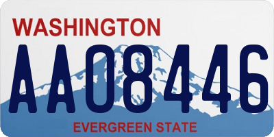 WA license plate AAO8446