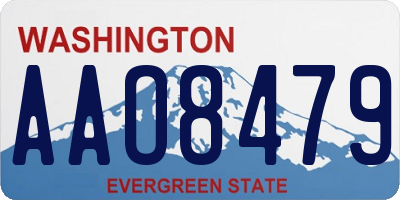 WA license plate AAO8479