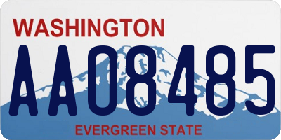 WA license plate AAO8485