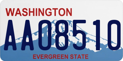 WA license plate AAO8510