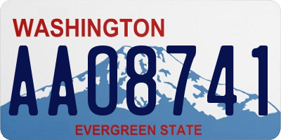 WA license plate AAO8741