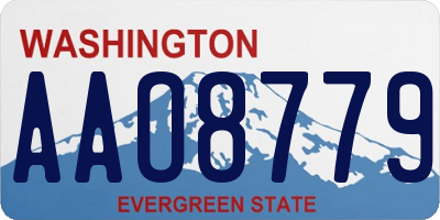 WA license plate AAO8779