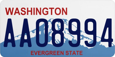 WA license plate AAO8994
