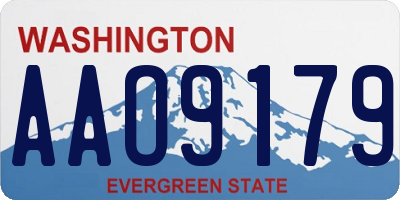 WA license plate AAO9179
