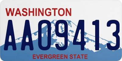 WA license plate AAO9413
