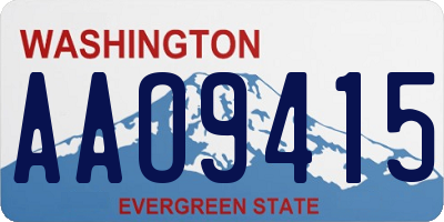 WA license plate AAO9415