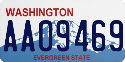 WA license plate AAO9469