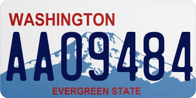 WA license plate AAO9484