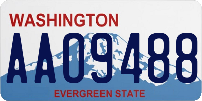 WA license plate AAO9488