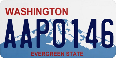 WA license plate AAP0146
