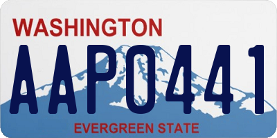 WA license plate AAP0441