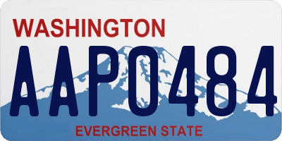 WA license plate AAP0484