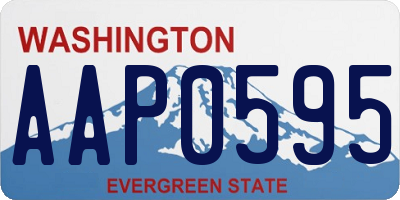 WA license plate AAP0595