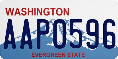 WA license plate AAP0596
