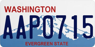 WA license plate AAP0715