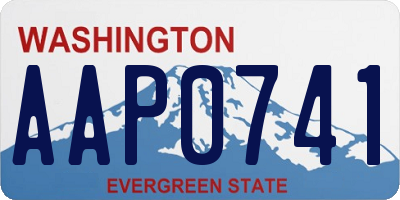 WA license plate AAP0741