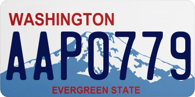 WA license plate AAP0779
