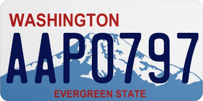 WA license plate AAP0797