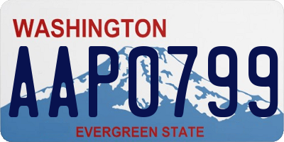 WA license plate AAP0799