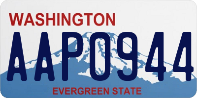WA license plate AAP0944