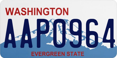 WA license plate AAP0964