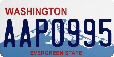 WA license plate AAP0995