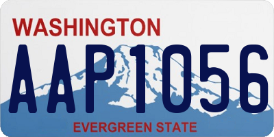 WA license plate AAP1056