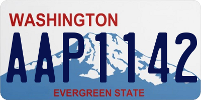 WA license plate AAP1142