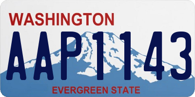 WA license plate AAP1143