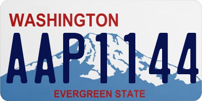 WA license plate AAP1144
