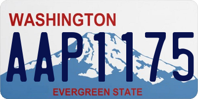 WA license plate AAP1175