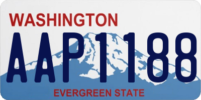 WA license plate AAP1188