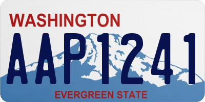 WA license plate AAP1241