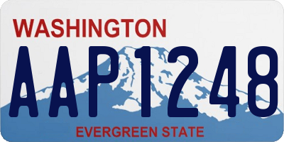WA license plate AAP1248