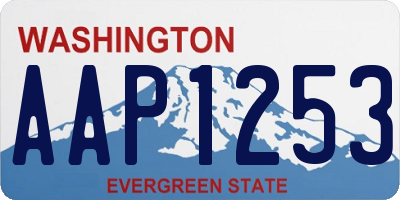 WA license plate AAP1253