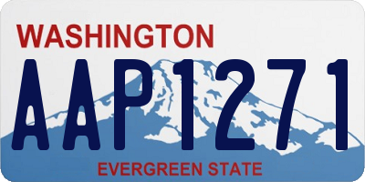 WA license plate AAP1271