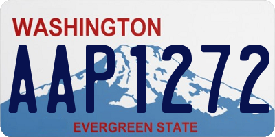WA license plate AAP1272