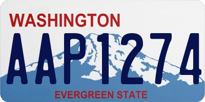 WA license plate AAP1274